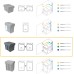 Emuca Kitchen Waste Bin with Bottom Fixing, 2 Pull-Out 20 L Recycle Bins, Total Capacity 40L (2 x 20L), Steel and Plastic, Charcoal Grey