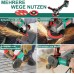 Hychika Cordless Battery-Powered Angle Grinder and Cutter with 115 mm Disc Diameter, 18 V, Idle Speed: 8500 min-1, Lock Switch