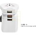Vimar 0A32303B Universal Travel Adaptor + USB White