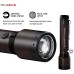 Ledlenser P7R Signature LED Torch with Red Light, Rechargeable Lithium 21700 Battery, Waterproof IP68, 2000 Lumens, Focusable, Constant Light, Light Range 330 m, Belt Bag and Charging Station