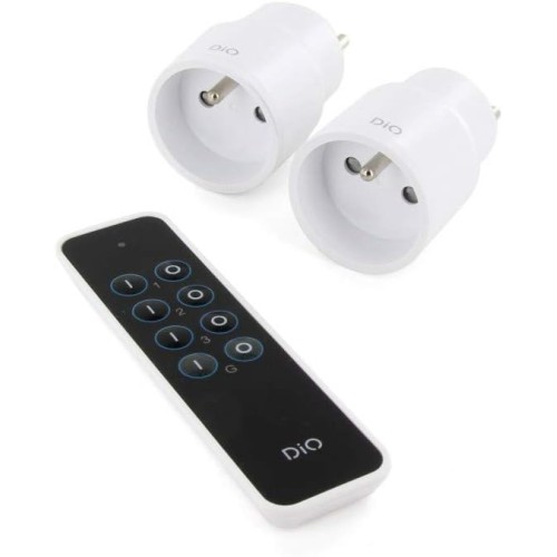 DiO Connected HOme Set of 2 Power Outlets with Remote Control DiO - 2300W - White
