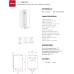 Teka EWH 50 C – Electric Thermo Flask, Capacity 50 L, Vertical Installation, with Thermometer and Safety Valve, Vertical Electric Thermo, White