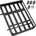 VEVOR Black Aluminium Roof Rack Basket, Pannier Rack 127 x 90 x 14 cm, Luggage Cargo Carrier 100 kg, Roof Rack Bars with Bars, Car Roof Rack, Lightweight