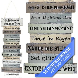 Bada Bing Signs with Sayings (German Language), 41 x 15 cm