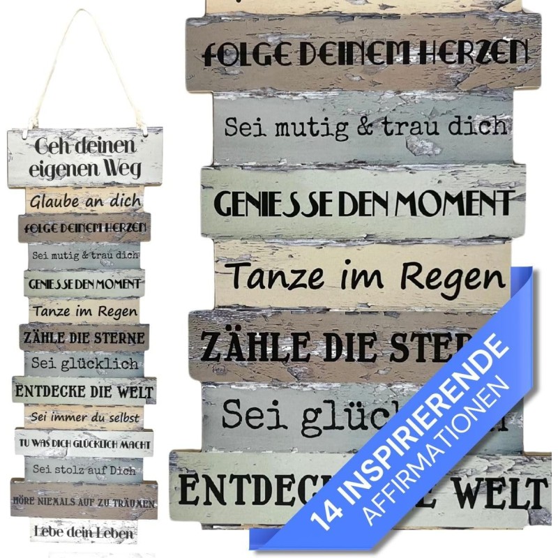 Bada Bing Signs with Sayings (German Language), 41 x 15 cm