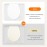 GRIFEMA G952 Toilet Lid with Soft-Close Mechanism, UF Resin Material, Antibacterial, Non-Yellowing, Quick Release Function, Easy to Clean, Universal Toilet Seat O-Type, White