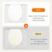 GRIFEMA G952 Toilet Lid with Soft-Close Mechanism, UF Resin Material, Antibacterial, Non-Yellowing, Quick Release Function, Easy to Clean, Universal Toilet Seat O-Type, White