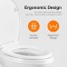 GRIFEMA G952 Toilet Lid with Soft-Close Mechanism, UF Resin Material, Antibacterial, Non-Yellowing, Quick Release Function, Easy to Clean, Universal Toilet Seat O-Type, White