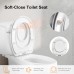 GRIFEMA G952 Toilet Lid with Soft-Close Mechanism, UF Resin Material, Antibacterial, Non-Yellowing, Quick Release Function, Easy to Clean, Universal Toilet Seat O-Type, White