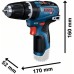 Bosch Professional GSB 12V-35 12V System Cordless Hammer Drill (Torque Hard/Soft 20/35 Nm, without Batteries and Charger, in Box)