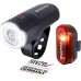 Sigma LED Bicycle Light Set Aura 30 & Curve, LED Bicycle Light Battery Operated, Tool-free Assembly, Splash-proof Bicycle Lights LED Set StVZO Approved Bicycle Light Front and Rear