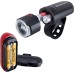 Sigma LED Bicycle Light Set Aura 30 & Curve, LED Bicycle Light Battery Operated, Tool-free Assembly, Splash-proof Bicycle Lights LED Set StVZO Approved Bicycle Light Front and Rear