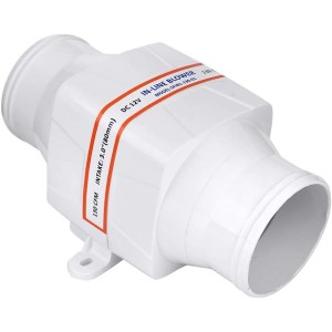 12V 3 Inch Inline Air Fan for RV Trailer Yacht 130CFM 3800LPM High Quality ABS Silent Waterproof
