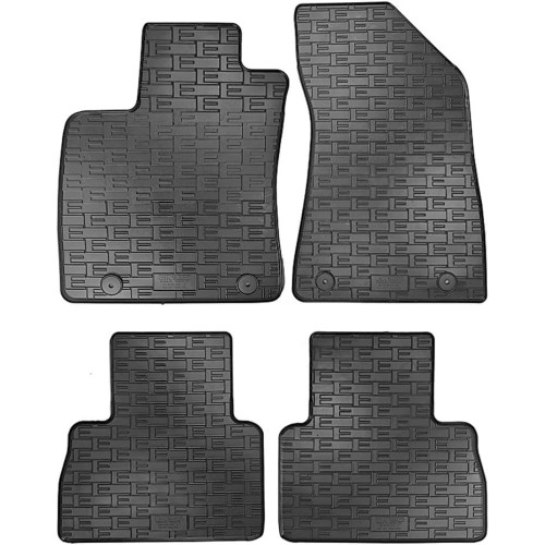 Set of Rubber Mats Compatible with MG ZS (EV) 2019-2024 (4-Piece + Mounting System)