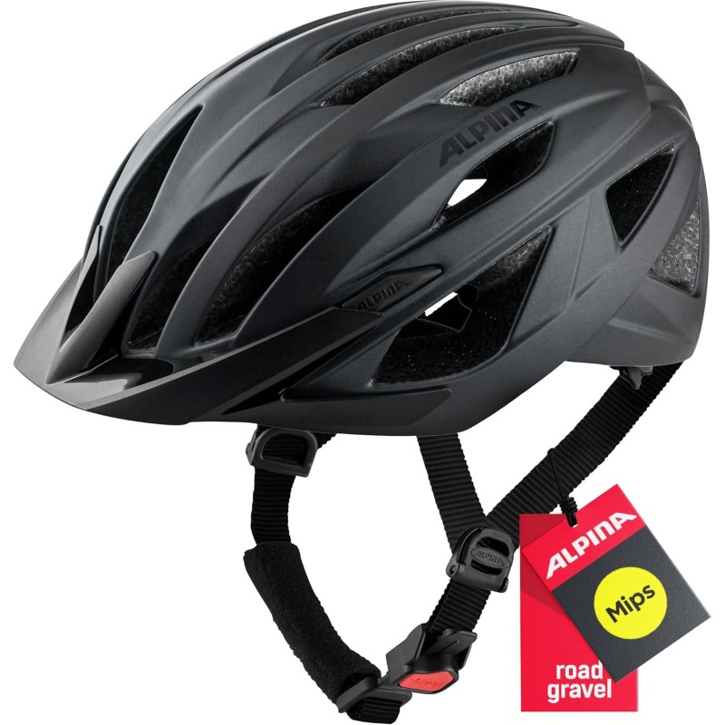 ALPINA Delft MIPS - Safe, Lightweight & Individually Adjustable MIPS Bicycle Helmet for Adults, Optimal Protection by MIPS