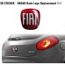 Fiat 3D Car Sticker Replacement Logo for Bravo Rear Red