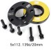 OMP Speed Set of 2 Wheel Spacers Double Centred Thickness 20 mm PCD: 5x112 CB: 66.5 OD 139 Screws x10 M12x1.5 Cone Black Aluminium OMPS08702001