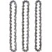 Oregon Pack of 3 3/8 inch LP saw chain for 40 cm rail - 56 drive links, 1.3 mm - low-kickback chain compatible with Dolmar, Einhell, McCulloch, Black & Decker and more
