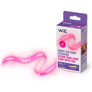 WiZ Tunable White and Colour Lightstrip 1 m Extension (880 lm), LED Strip with 16 Million Colours or Warm to Cool White Dimmable Light, Smart Light Control via WLAN by Voice/App