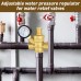 Regun DN15 Pressure Regulator Water, Brass Pressure Reducing Valve, Adjustable Water Pressure Regulator with Pressure Gauge, Can Be Used in Private Homes, Buildings and Factories