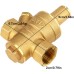 Regun DN15 Pressure Regulator Water, Brass Pressure Reducing Valve, Adjustable Water Pressure Regulator with Pressure Gauge, Can Be Used in Private Homes, Buildings and Factories