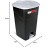 Tayg - 60 Litre Pedal Bin with Black Base and Grey Lid