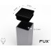 FUX Pack of 10 Plastic Square Pipe Plugs, 10 x 10 mm - 120 x 120 mm, Slat Plugs, Furniture Gliders, Chair Leg Caps, Sealing Plugs, Chair Leg Protectors, Plugs, Square Plugs (15 x 15 mm, Black)