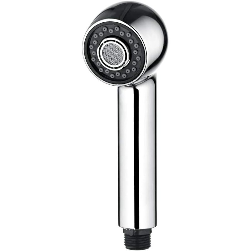 Ibergrif M91209 Shower Head Kitchen Tap [Dish Rinser Replacement Head] with 2 Jet Types (Jet / Spray) - Water-Saving Hand Shower for Sinks Chrome