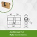 AMIG - Security cylinder for wooden doors - size 60 (30-30) mm - 5 pins - anti-drill - 15 mm pin - includes 3 brass keys - matt finish
