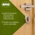 AMIG - Security cylinder for wooden doors - size 60 (30-30) mm - 5 pins - anti-drill - 15 mm pin - includes 3 brass keys - matt finish