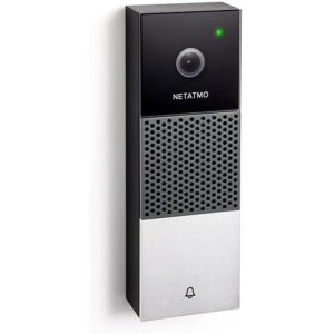 Netatmo IB Intelligent HD 1080p Bi-Directional Communication, Person Detection, No Extra Cost, Night Vision, Waterproof Outdoor Bell, NDB Doorbell with Smart Video
