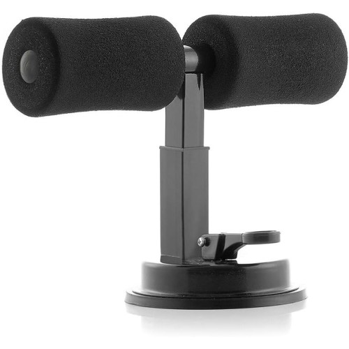 InnovaGoods - Sit Up Bar for Abs, Strong Suction Cup for Stability, Adjustable Height in 3 Positions, Ideal for Home Training, Black, Steel - Rubber - High Density Foam