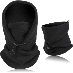 TAGVO Balaclava Windproof Ski Mask Thermal Fleece Hood Winter Multipurpose Use Unisex Face Mask Warm & Breathable Face Cover Heavy Neck Warmer for Outdoor Winter Sports