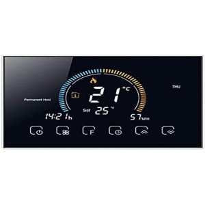 T-storm Smart Wi-Fi Thermostat for Heating - Clean Contact - with LCD Colour Display Suitable for Box 503 - Compatible with Alexa and Google Home and IFTTT - Firmware Update March 2021