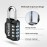 GRIFEMA 2 Pack Combination Lock, 4 Digit Padlock, Weatherproof, Frost-Proof, Lock with Combination Code, Zinc Alloy, Robust, Safe, for Locker, Shed, School, Gym, (Pack of 2)