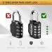 GRIFEMA 2 Pack Combination Lock, 4 Digit Padlock, Weatherproof, Frost-Proof, Lock with Combination Code, Zinc Alloy, Robust, Safe, for Locker, Shed, School, Gym, (Pack of 2)