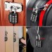 GRIFEMA 2 Pack Combination Lock, 4 Digit Padlock, Weatherproof, Frost-Proof, Lock with Combination Code, Zinc Alloy, Robust, Safe, for Locker, Shed, School, Gym, (Pack of 2)