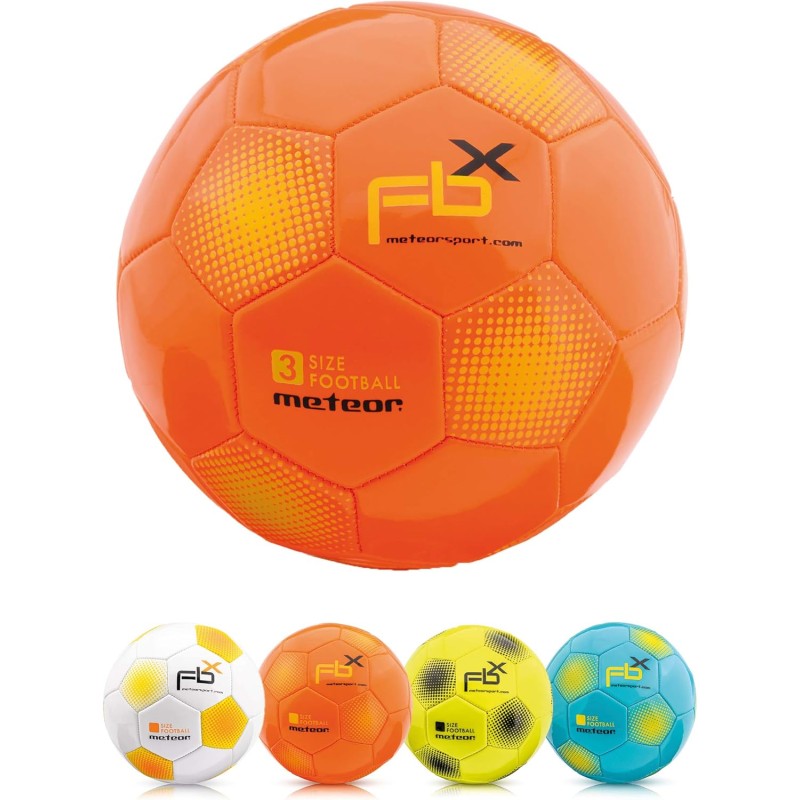 meteor Children's Football, Small Sports Ball for Toddlers, Indoor and Outdoor Ball for Girls and Boys in Sizes #1 #3 #4 and #5