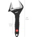Amazon Basics Adjustable Wide Soft Grip Spanner 16.1cm x 7.2cm x 1.5cm (L x W x H)