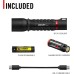 Coast XP11R 2100 Lumen Rechargeable Focusable Dual Power LED Torch, Black