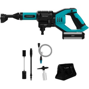 Cecotec HydroBoost 10000 Liberty Cordless Pressure Washer, Power 180 W, Maximum Pressure 24 Bar, Maximum Flow 180 l/h, Eco Mode, Autonomy 55 Minutes, Includes Soap Bottle and Carry Bag