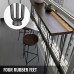 VEVOR Hairpin Table Leg 34 Inch 86.3 cm, Table Legs Metal Black 4 Pieces, Hairpin Table Legs 3 Posts, Hairpin Leg Carbon Steel with 4 Rubber Base Feet, Furniture Feet, Adjustable, Interchangeable DIY