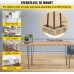 Happybuy 40 Inch Hairpin Table Leg Table Legs Metal Black 4 Pieces Furniture Feet Adjustable Interchangeable DIY Hairpin Leg Carbon Steel with 4 Rubber Base Feet