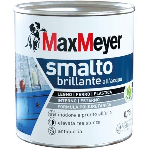 Maxmeyer Polyurethane Water Enamel Brilliant White 0.75 L