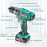 Hychika cordless screwdriver 12V, 30-Nm max. 1500mAh Torque, 1-hour quick charge, 4 x flat drill bits, 6 x spiral drills, 6 x screw bits, 5 x socket wrench inserts, carry bag