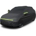 Favoto Car Cover, Winter Full Garage Car Tarpaulin, Dustproof, Waterproof Car Cover for 430 cm - 460 cm SUV, Black, 455 cm x 150 cm x 140 cm, 3 kg