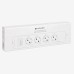 Navaris Wireless Power Strip 4-Way Individually Switchable - with 3x USB Sockets - Radio Socket Strip with Remote Control - Multiple Socket Black