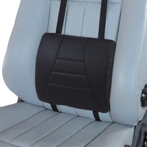 Big Ant Car Lumbar Cushion - Lumbar Support for Car Seat, Office & Wheelchair - Breathable 3D Mesh Fabric - Universal for Front Seats, SUVs, Van & Truck Cleaning (Black)