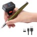 Tera Mini Barcode Scanner CCD 1D Wireless Bluetooth + 2.4GHz Wireless + USB Wired Portable Ring Scanner on Finger Mini Barcode Reader Screen Scanning, HW0011
