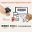 Tera Mini Barcode Scanner CCD 1D Wireless Bluetooth + 2.4GHz Wireless + USB Wired Portable Ring Scanner on Finger Mini Barcode Reader Screen Scanning, HW0011